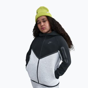 Felpa da bambino Nike Sportswear Tech Fleece Full-Zip dark grey heather/black/black/black