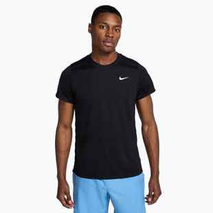 Maglietta da tennis uomo Nike Court Dri-Fit Victory nera/bianca