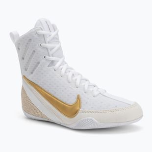 Scarpe da boxe Nike Machomai 3 bianco/oro metallizzato