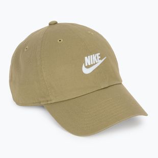Cappellino con visiera Nike Club Unstructured Futura Wash parachute beige/white