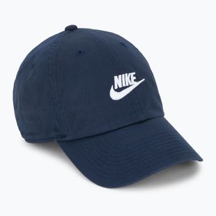Cappello da baseball Nike Club Unstructured Futura Wash ossidiana/bianco