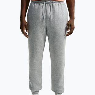 Pantaloni da uomo Nike Club Cuffed Brushed dark grey heather/light smoke grey/white