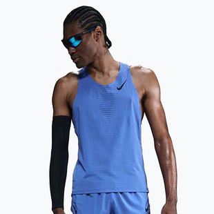 Maglietta da corsa Nike AeroSwift Dri-Fit ADV uomo blu cometa / nero