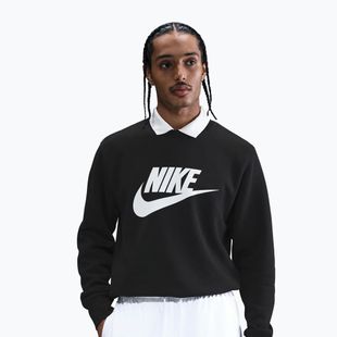 Felpa uomo Nike Sportswear Club Graphic Fleece Crew black/white