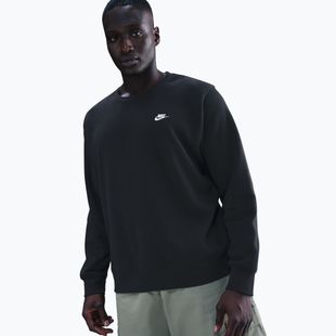 Felpa uomo Nike Club Fleece Crew black/white