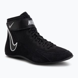 Nike Speedsweep VIII scarpa da wrestling nero/bianco/nero/grigio lupo
