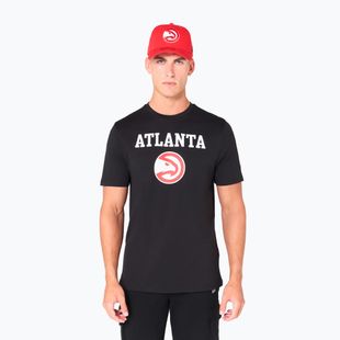 Maglietta New Era NOS NBA Regular Atlanta Hawks da uomo, nero