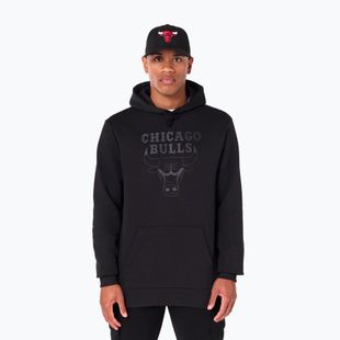 Felpa da uomo New Era NOS NBA Reegular Chicago Bulls con cappuccio nero