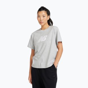 Maglietta da donna New Balance Sport Jersey Relaxed Logo reflection/white/light arctic grey