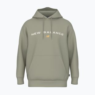 Felpa New Balance Reimagine Fleece Hraphic Hoody Uomo olivine