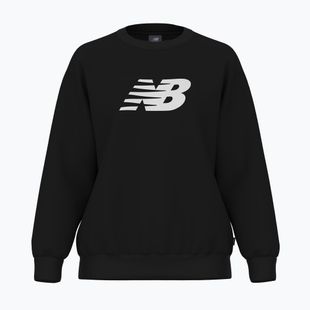 Felpa New Balance Sport Fleece Logo Crew donna nero