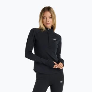 Felpa da running New Balance Harmony Half Zip da donna, nero