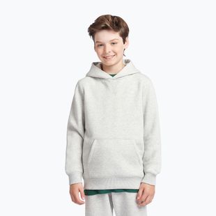 Felpa per bambini New Balance Brush Back Small Logo Hoodie ash heather