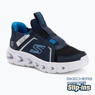 SKECHERS Slip-Ins Hypno-Flash 2.0, scarpe da bambino, blu/nero