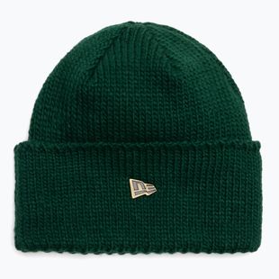 Cappello invernale New Era Metal Pin Wide Cuff Knit Beanie verde scuro