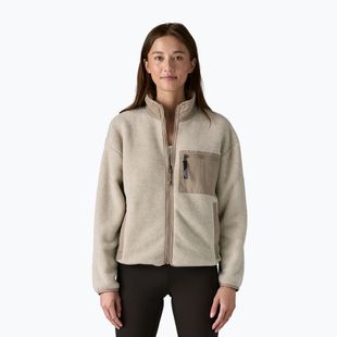 Patagonia felpa in pile da donna Synch oatmeal heather/seabird grey