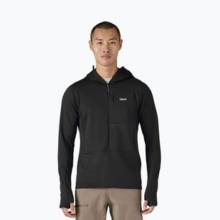 Uomo Patagonia R1 Hybrid Pullover Softshell Jacket nero