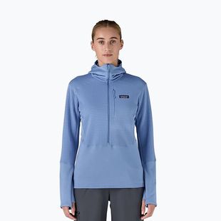 Giacca softshell da donna Patagonia R1 Hybrid Pullover Hoody abbondantemente blu