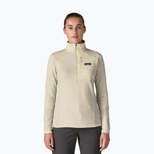 Felpa in pile da donna Patagonia R1 wool white