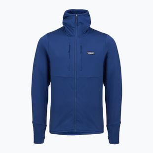 Felpa da uomo Patagonia R1 Thermal Full Zip Hoody clement blue trekking