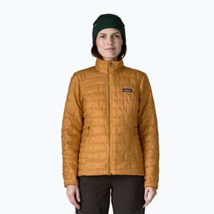 Giacca isolata da donna Patagonia Nano Puff smolder talon gold