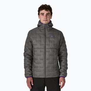 Piumino Patagonia Micro Puff Hoody da uomo grigio forgia