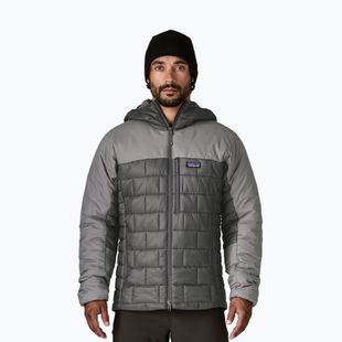 Felpa con cappuccio Patagonia Hi-Loft Nano Puff da uomo grigio forgia