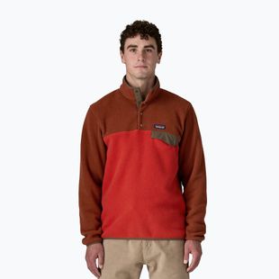 Felpa da uomo Patagonia LW Synch Snap-T P / O amanita red trekking