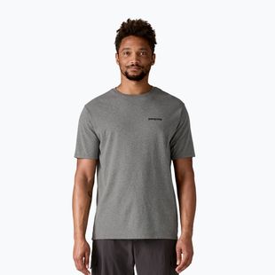 Maglietta Fitz Roy Icon Responsibili-Tee gravel heather da uomo di Patagonia