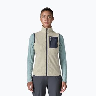 Gilet da donna Patagonia R1 Air wool white