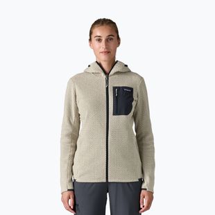 Patagonia R1 Air Full-Zip Fleece Hoody donna lana bianco