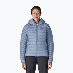 Giacca imbottita da donna Patagonia Down Sweater Hoody barnacle blue