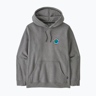 Patagonia felpa Unity Fitz Uprisal Hoody gravel heather da uomo