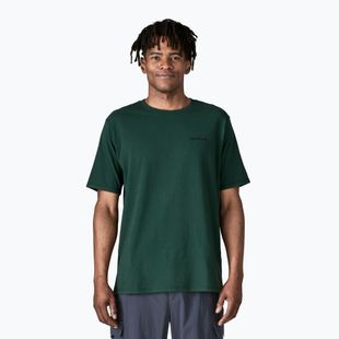 Camicia da uomo Patagonia P-6 Logo Responsabili-Tee verde cascata