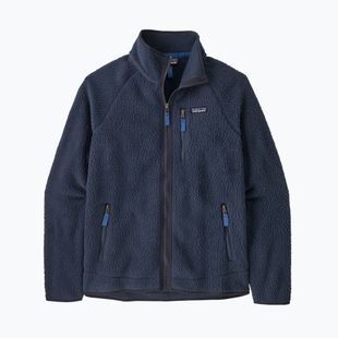 Felpa da trekking uomo Patagonia Retro Pile new navy con sunken blue
