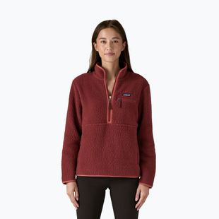 Felpa da donna Patagonia Retro Pile in pile Marsupial rosso sequoia