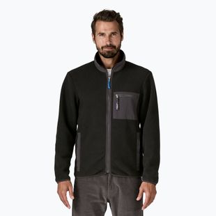 Patagonia felpa in pile da uomo Synch nero tinta unita