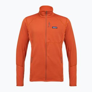 Felpa in pile da uomo Patagonia R1 Hybrid coal orange