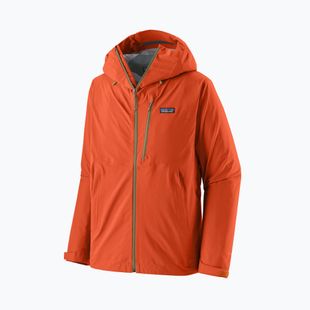 Giacca antipioggia da uomo Patagonia Granite Crest Rain coal orange