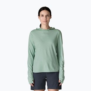 Felpa da donna Patagonia Capilene Cool Sun Hoody thermal blue/thin ice x-dye