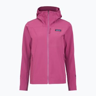 Giacca softshell da donna Patagonia R1 CrossStrata Hoody faded magenta