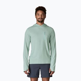 Felpa da uomo Patagonia Capilene Cool Sun Hoody thermal blue/thin ice x-dye