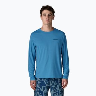 Maglia a maniche lunghe da uomo Patagonia Capilene Cool Daily - Boardshort Logo shore blue/light shore blue x-dye