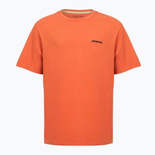 Maglietta da uomo Patagonia P-6 Logo coal orange