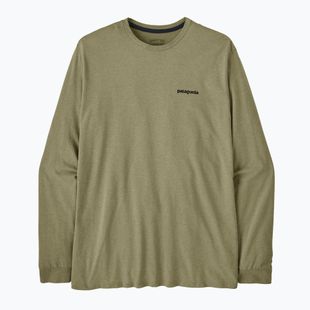 Maglia a maniche lunghe da uomo Patagonia P-6 Logo Responsibili p-6 outline/gumtree green