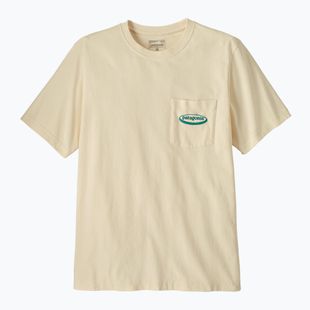 Maglietta da uomo Patagonia Midweight '95 Oval Logo Pocket Tee undyed natural