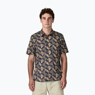 Camicia da uomo Patagonia Go To jaguar geo/dolomite blue