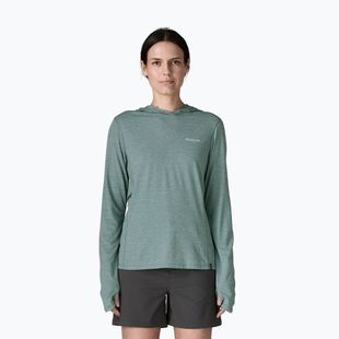Felpa da donna Patagonia Capilene Cool Sun Hoody nouveau green/blue sage x-dye