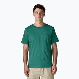 Maglietta da uomo Patagonia P-6 Logo gem green