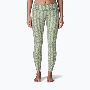 Pantaloni termici da donna Patagonia Capilene Midweight sun quilt: blue sage